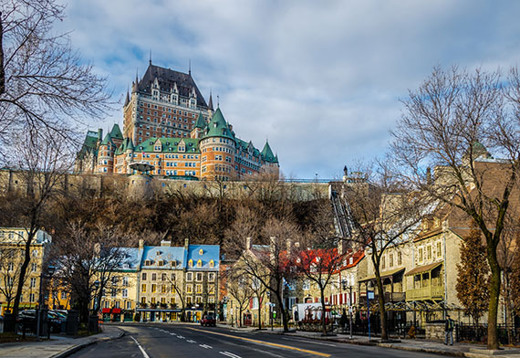 A picturesque castle in Quebec City symbolizes strength and fortitude for those addicted to alcohol and in need of recovery